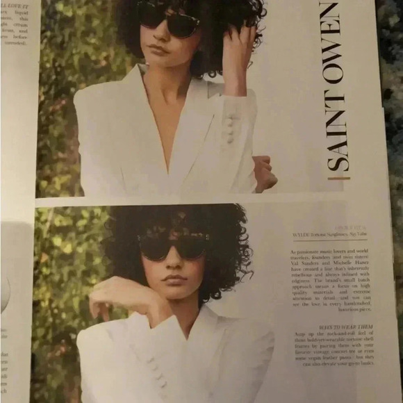 SAINT OWEN x Curateur animal print sunglasses, Cat Eye shaped with pouch - Picture 5 of 11